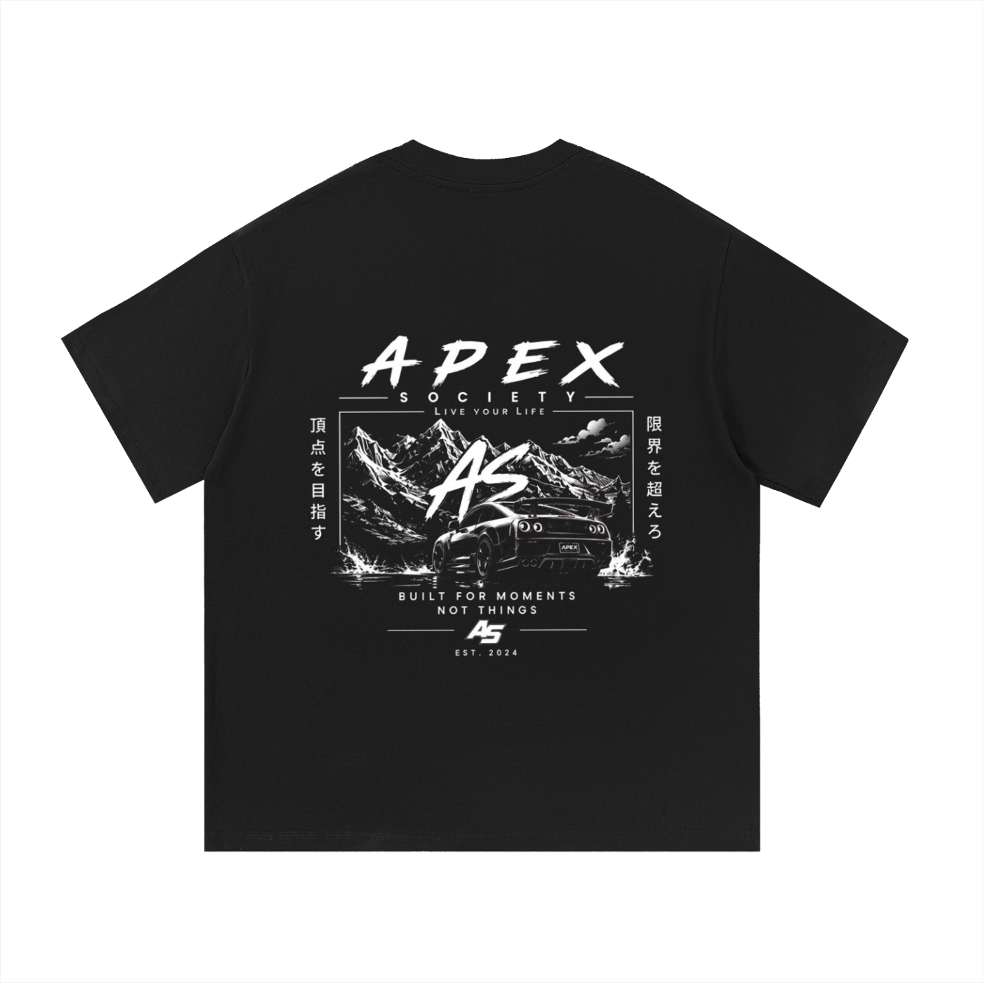Built for moments Skyline Tee Black